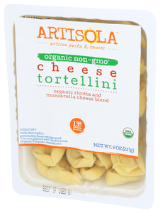 Artisola Tortellini Cheese Org - Right - Front