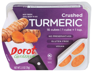 Dorot Turmeric Cubes Crushed - Centre - Front