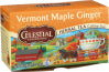 CELESTIAL SEASONINGS HERBAL TEA, VERMONT MAPLE GINGER, 20 BOX - Left - Front