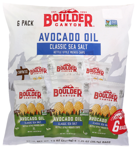 Boulder Canyon Chips Avo Oil Sslt 6pk - No Plunge - Front