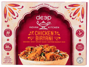 Deep Indian Kitchen Chicken Biryani W Rice - No Plunge - Front