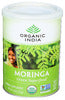 ORGANIC INDIA MORINGA, LEAF POWDER, 8 OZ. CAN - Centre - Front