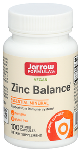 JARROW FORMULAS ZINC BALANCE DIETARY SUPPLEMENT, 100 CAPSULES - Centre - Front