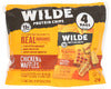 Wilde Snacks Chips Protein Waffle 4ct - No Plunge - Front