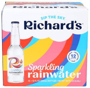 Richards Rainwater Water Sparkling 12pk - Centre - Front