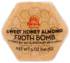 PACHA SOAP CO. FROTH BOMB, SWEET HONEY ALMOND, 5 OZ. - No Plunge - Front