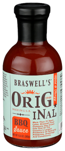 BRASWELL'S ORIGINAL BBQ SAUCE, 13.5 FL. OZ. - Centre - Front