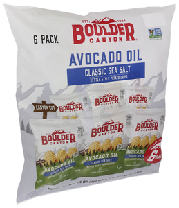 Boulder Canyon Chips Avo Oil Sslt 6pk - Left - Front