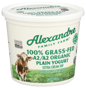 Alexandre Family Farm Yogurt Og A2a2 Grass Fed - Left - Front