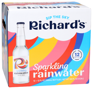 Richards Rainwater Water Sparkling 12pk - Left - Front