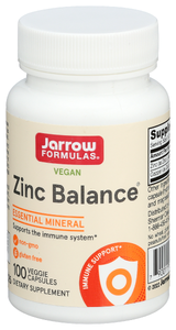 JARROW FORMULAS ZINC BALANCE DIETARY SUPPLEMENT, 100 CAPSULES - Right - Front