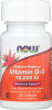 NOW 10,000 IU VITAMIN D-3 STRUCTURAL SUPPORT DIETARY SUPPLEMENT, 120 SOFTGELS - No Plunge - Front