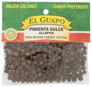EL GUAPO PIMIENTA DULCE/ALLSPICE, 1 OZ. - No Plunge - Front
