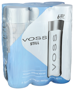 Voss Water Pet Still 4 6pk - Left - Front