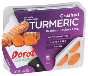 Dorot Turmeric Cubes Crushed - Left - Front