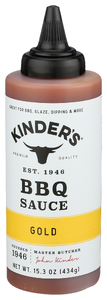 Kinders Sauce Bbq Gold Sqz - Right - Front