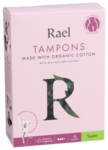 Rael Tampons Cotton Super - Left - Front
