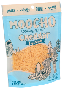 Moocho Cheddar Shreds - Left - Front