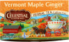 CELESTIAL SEASONINGS HERBAL TEA, VERMONT MAPLE GINGER, 20 BOX - _ - Front