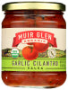 MUIR GLEN SALSA, MEDIUM, GARLIC CILANTRO, 16 OZ.  - No Plunge - Front