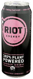 Riot Energy Drink Strwby Lmnade Org - Right - Front