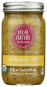 Local Culture Ferments Sauerkraut Beet&dill Org - No Plunge - Front