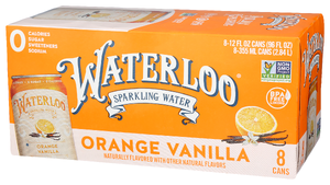 Waterloo Sparkling Water Water Sprklng Orng Vnla - Right - Front