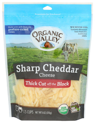 Organic Valley Cheese Shred Chddr Org