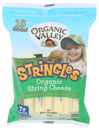 Organic Valley Cheese Pst Stringles Org