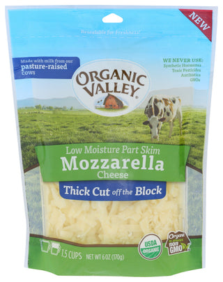 Organic Valley Cheese Shred Mozarla Org