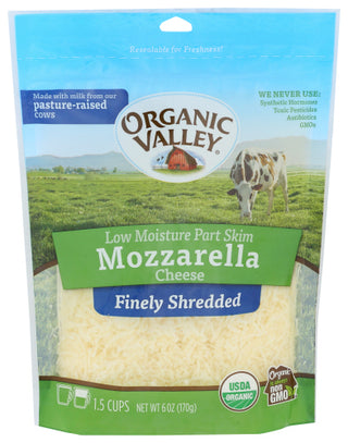 Organic Valley Cheese Shred Mozzrla Org