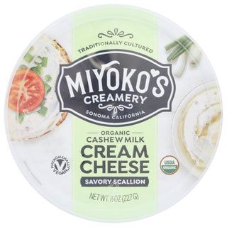 Miyokos Creamery Cream Cheese Vgn Scallion