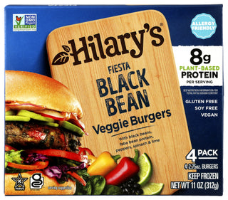 Hilarys Eat Well Veggie Brgr Blk Bean