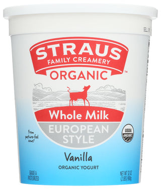 Straus Yogurt Vanilla Org