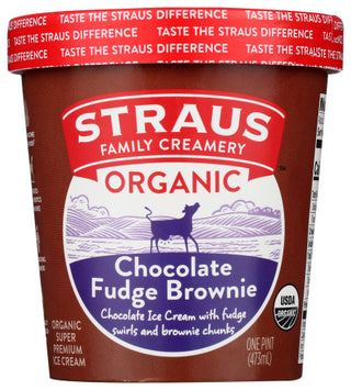 Straus Ice Cream Choc Fdg Brwnie