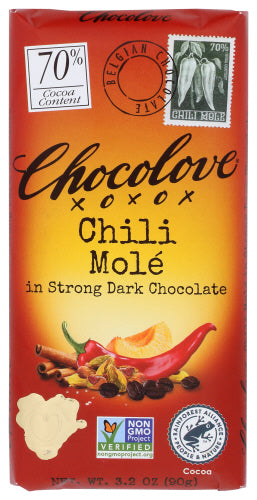 Chocolove Bar Choc Dk Chili Mole