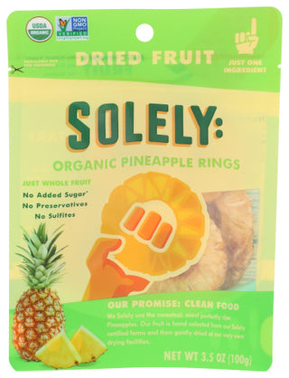 Solely Fruit Dried Pineapple Org