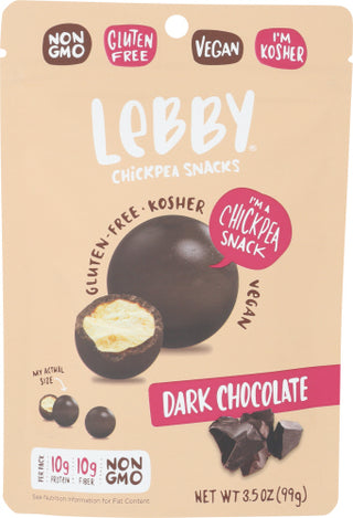 Lebby Snacks Chickpea Drk Choc Covered