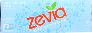 Zevia Soda Cola Caff Free 10pk