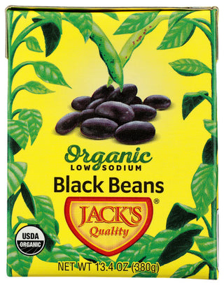 Jacks Quality Bean Black Low Sodium Org