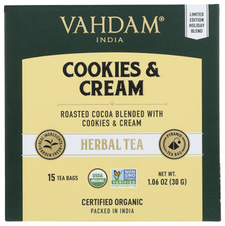 Vahdam Teas Tea Herbl Cookie Crm 15pc