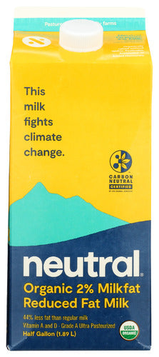 Neutral Foods Milk 2percent Org West