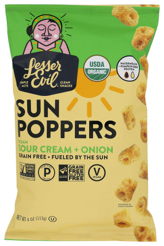 Lesser Evil Poppers Sun Sr Crm Onion
