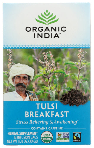 Organic India Tea Tulsi India Brkfst Org