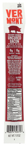 Vermont Smoke Bacon Stick Uncured Abf