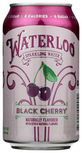 Waterloo Sparkling Water Water Sprk Blk Cherry 8pk