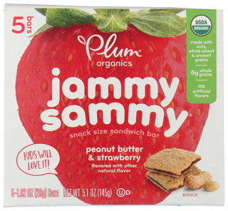 Plum Organics Bar Jmy Smy Pntbttr Strwb