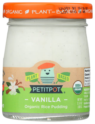 Petit Pot Rice Pudding Org Veg