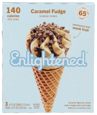 Enlightened Sundae Cones Crml Fdg 3pk