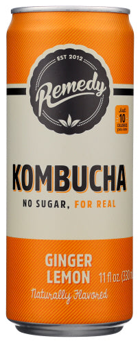 Remedy Kombucha Ginger Lemon 4pk